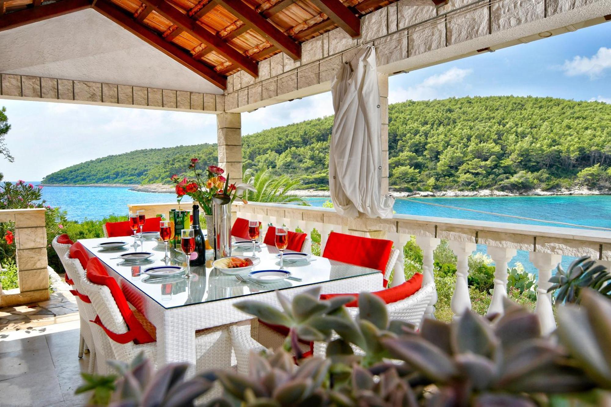 Waterfront Villa With Pool Vela Luka Ngoại thất bức ảnh